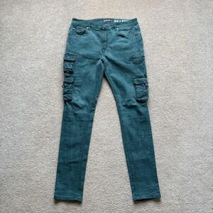 Serenede Ethos Cargo Jeans Mens 34 Fitted Denim Slim Skinny Streetwear Pants